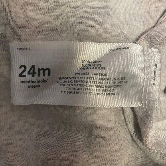 🍂 Carter’s 24M Acorn Print Bodysuit – Neutral Fall Baby One-Piece 24M - Picture 7 of 7